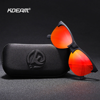 KDEAM High End TR90 Outdoor Polarized Sunglasses Ultra-light Design Half Frame Fishing Sun Glasses Men Women Driver's Eyewear