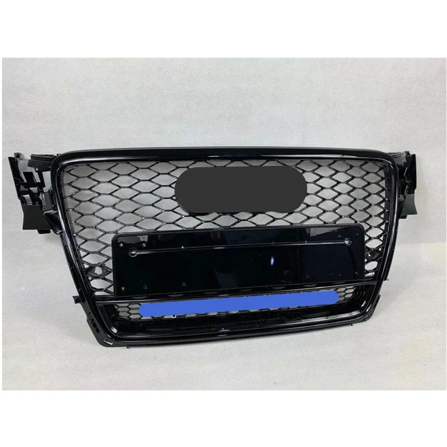 

Front Sport Hex Mesh Honeycomb Hood Grill Gloss Black For Audi A4/S4 B8 2009 2010 2011 2012 For RS4 Style For Quattro Style