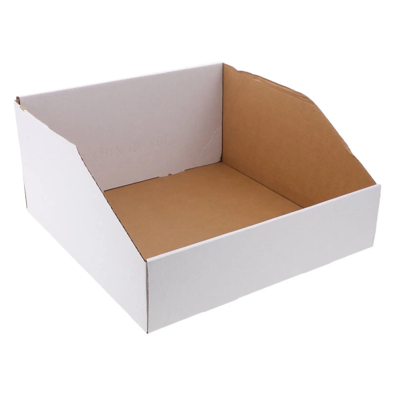 Clear Storage Bins Labels Stackable Organizer Closet Garage Kitchen Office Supplies Classification Box