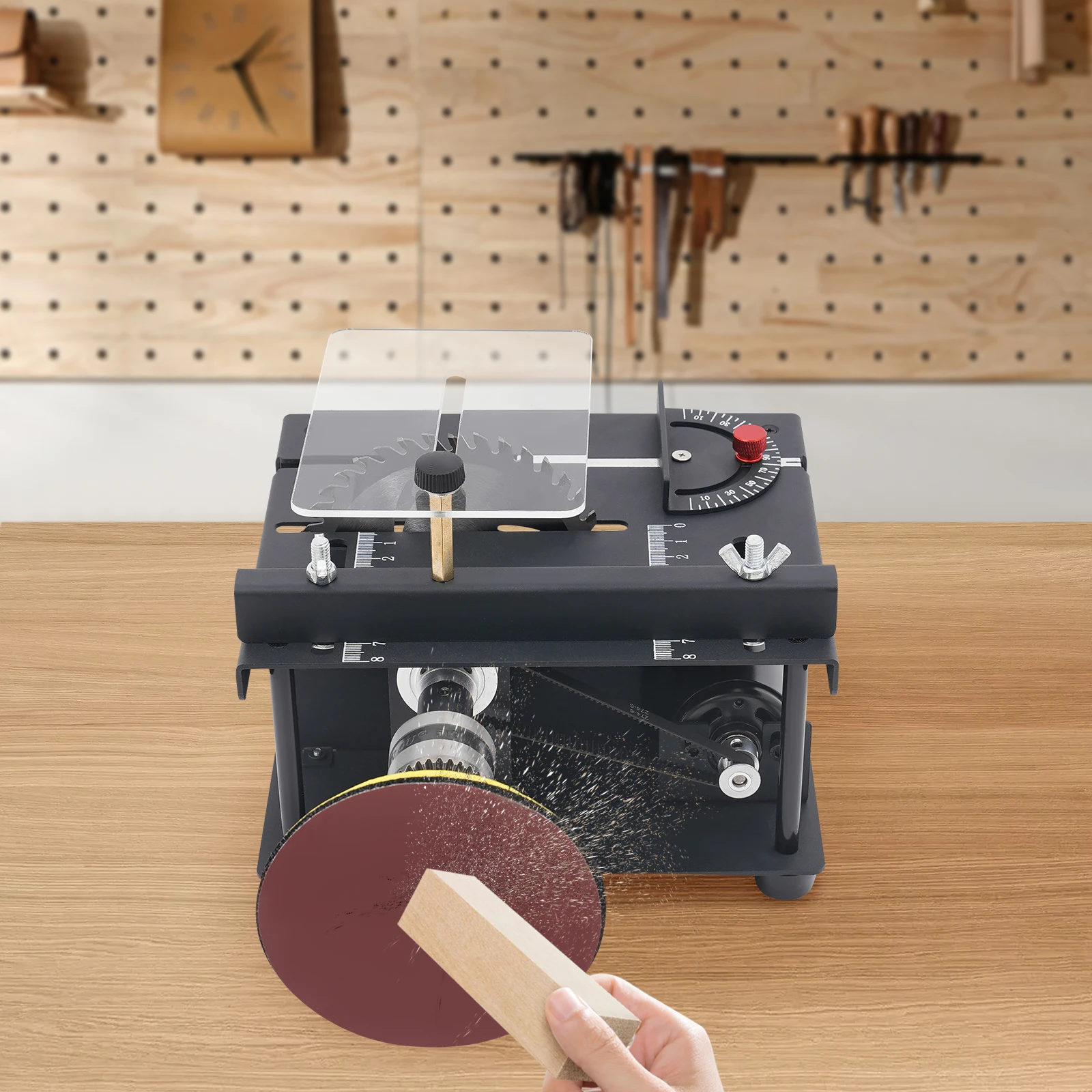 

Многофункциональная настольная пила, компактная электрическая для рукоделия – крепление на столешницу, идеально подходит для небольших деревообрабатывающих проектов