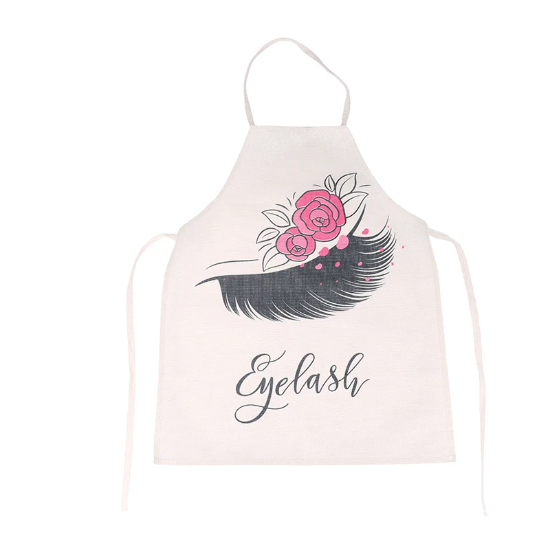 1 pz abbronzante modello di ciglia grembiule strumenti di estensione delle ciglia cotone innestato ciglia finte grembiule pulizia grembiule da cucina bavaglino