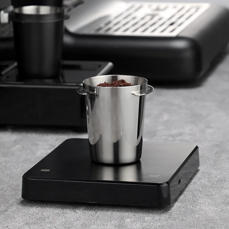 51/53/58MM Espresso Dosing Cup Stainless Steel Coffee Dosing Cup for Espresso Machine Wear Resistant Stainless Steel Coffeeware view 2