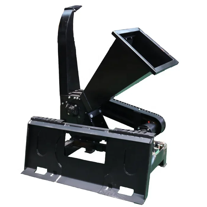 OEM Manufacturer Wood Chipping Machine Wood Chipper Shredder For Skid Steer Loader