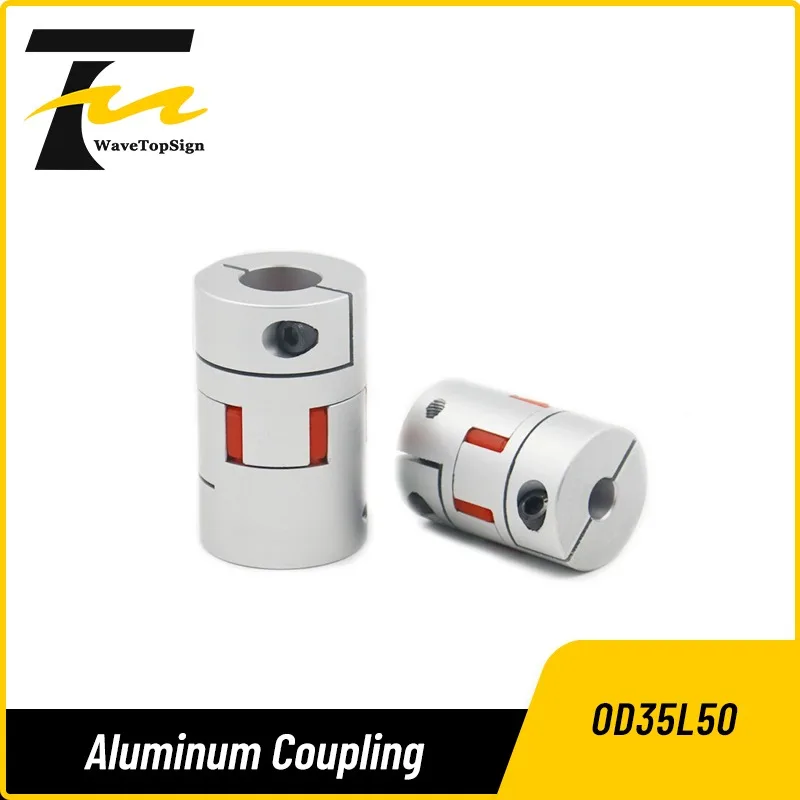 Boding OD35L50 Aluminum Alloy Star Coupling Motor Joint Solid Rubber Hole 10mm 8mm 11mm 12mm 13mm 14mm For 3d Printer Cnc