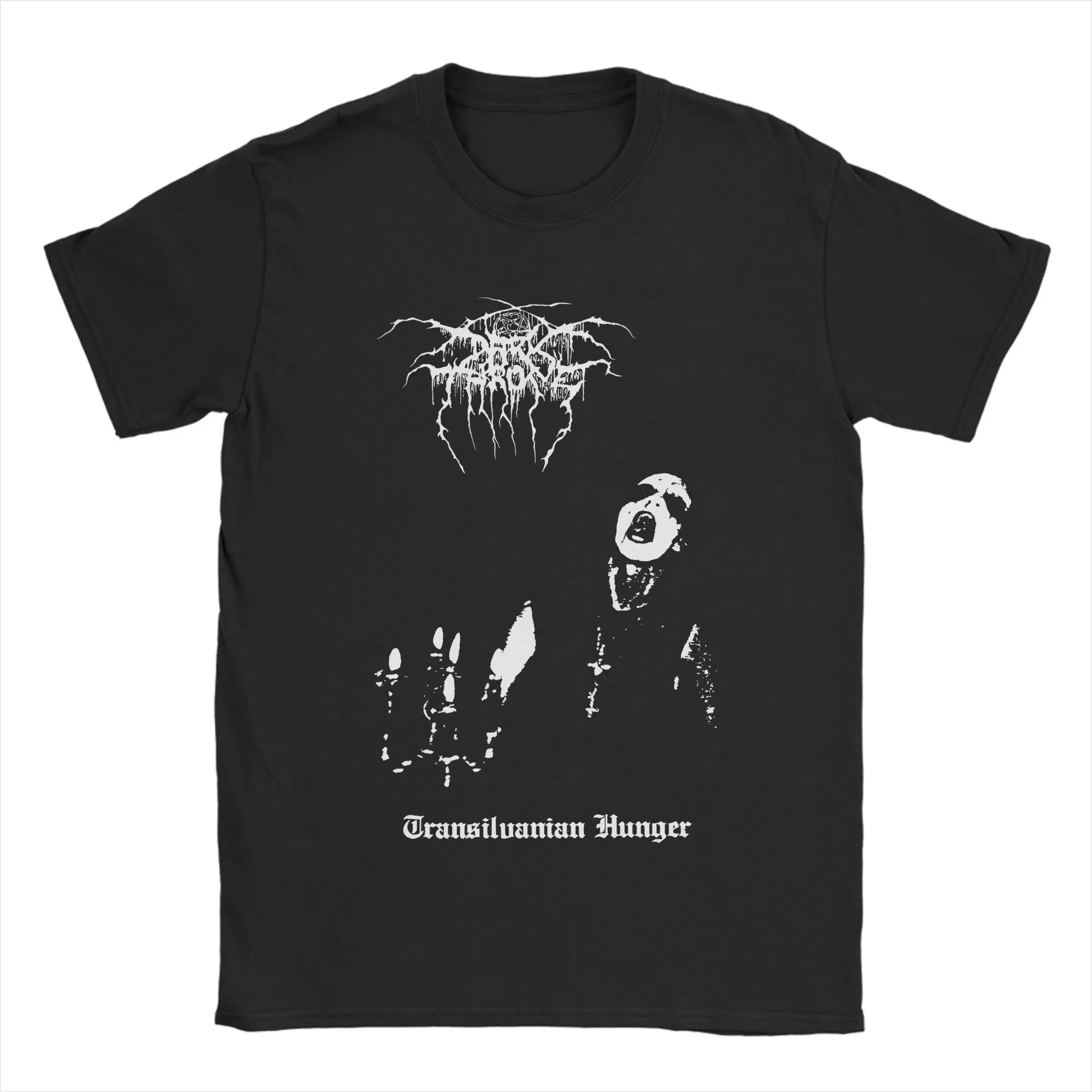 

Darkthron Men's T Shirts Dark Evil Music Style Cool Tees Short Sleeve O Neck T-Shirts Cotton Party Clothing