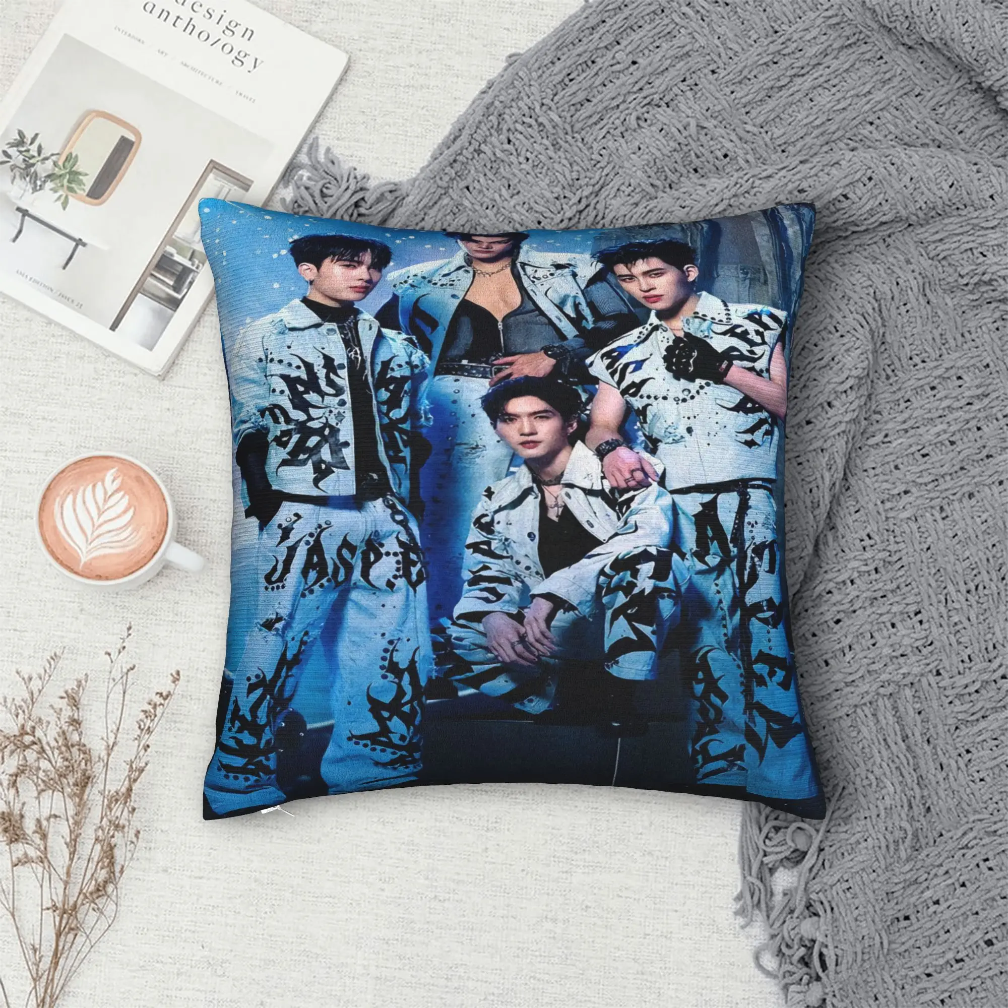 Pillow Cover JASP.ER Group  Retro Trendy Pillow Case For Chair Sofa Home Decor Pillowcases