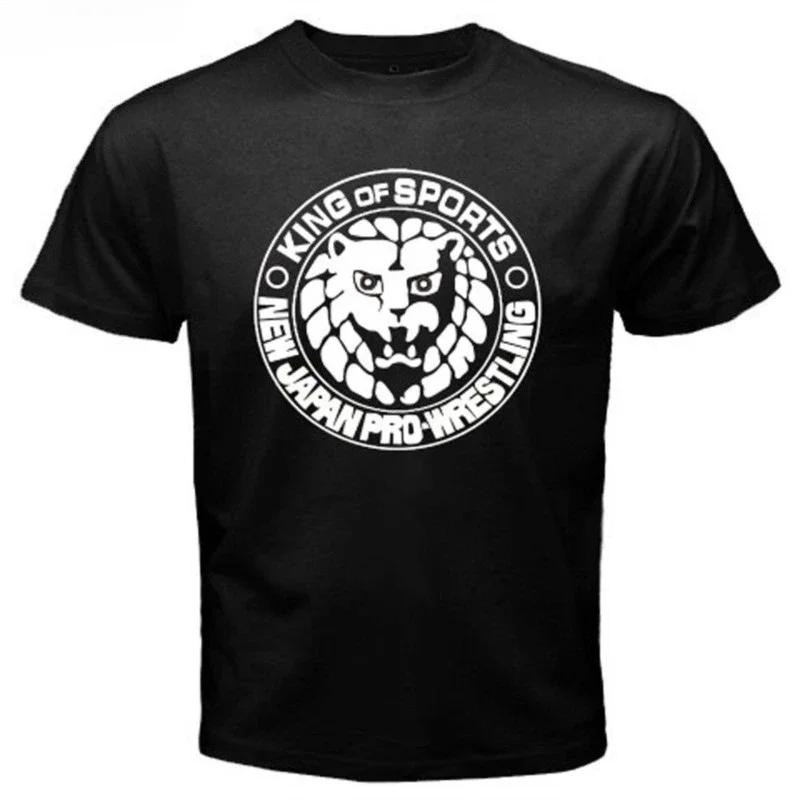 men Unisex New sbz1199 Japan Pro Wrestling NJPW Logo Martial Arts Men's Black T-Shirt Size S-4XL  Cool Casual pride t shirt tops