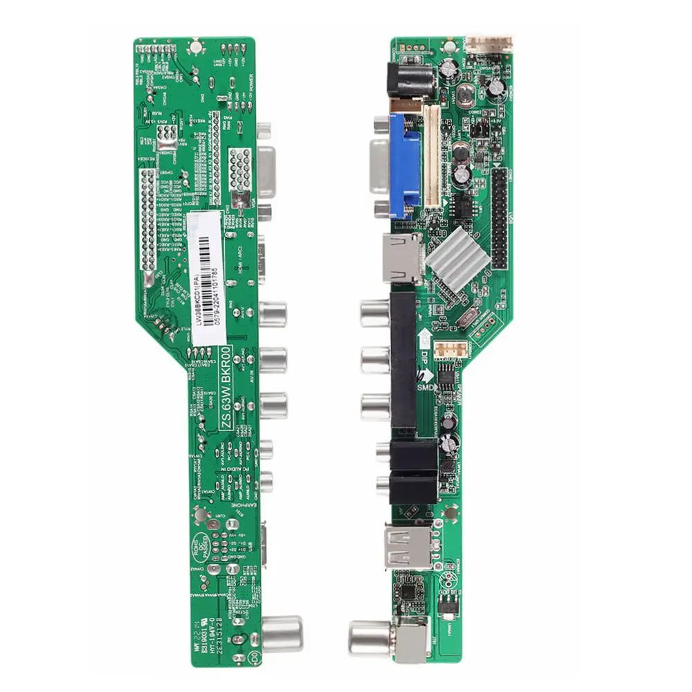 

New 3663 DS.D3663LUA.A81 Universal LCD TV Controller Driver Board Digital Signal DVB-C DVB-T2 DVB-T Russian USB Play Black V53