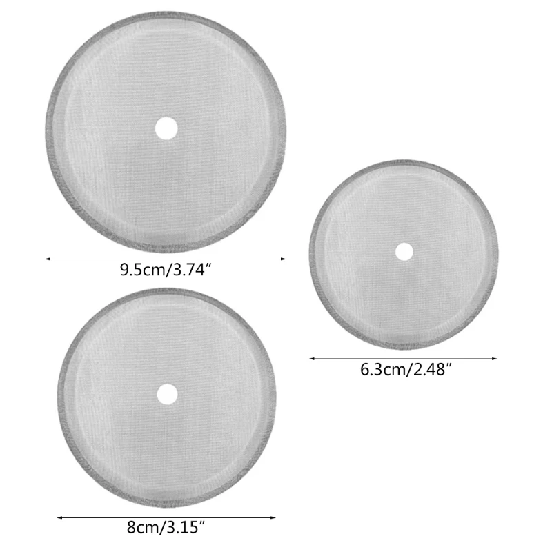 5個フレンチプレス交換ステンレス鋼コーヒーフィルターメッシュ高品質のコーヒーティーメーカー350ミリリットル/800ミリリットル/1000ミリリットル