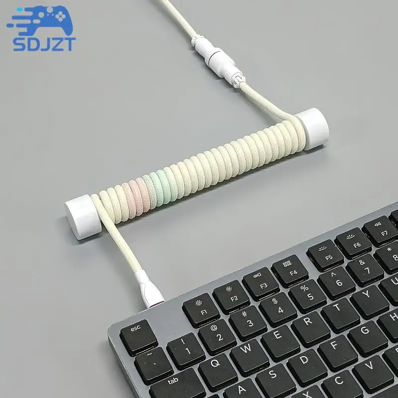 Coiled Keyboard Cable Protection Rod Coiled Keyboard Cable Weight Rod Reel Stick Cable Organizer