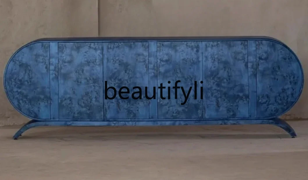 

X Solid wood dining side cabinet, living room against the wall, locker, entrance, retro storage side cabinet