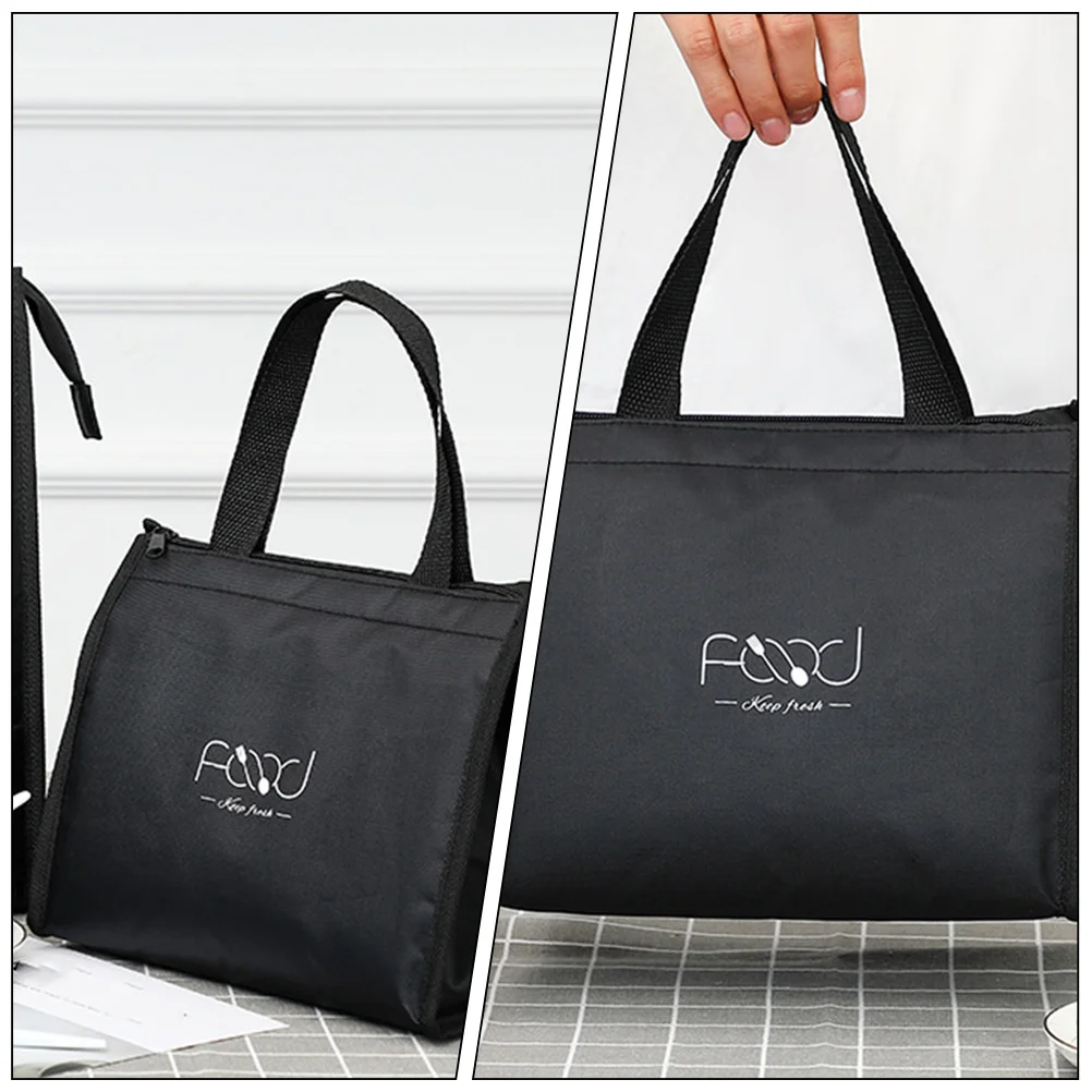 

Portable Insulated Lunch Bag Oxford Cloth Bento Tote for Work Picnic Camping Outdoor Lightweight Thermal Food Storage Bag