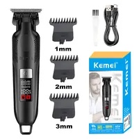 KEMEI Km-2284 Battery Powered Hair Trimmers Powder Metallurgy Cutter Head Cordless Electric Hair Clipper KM-2299 Upgraded