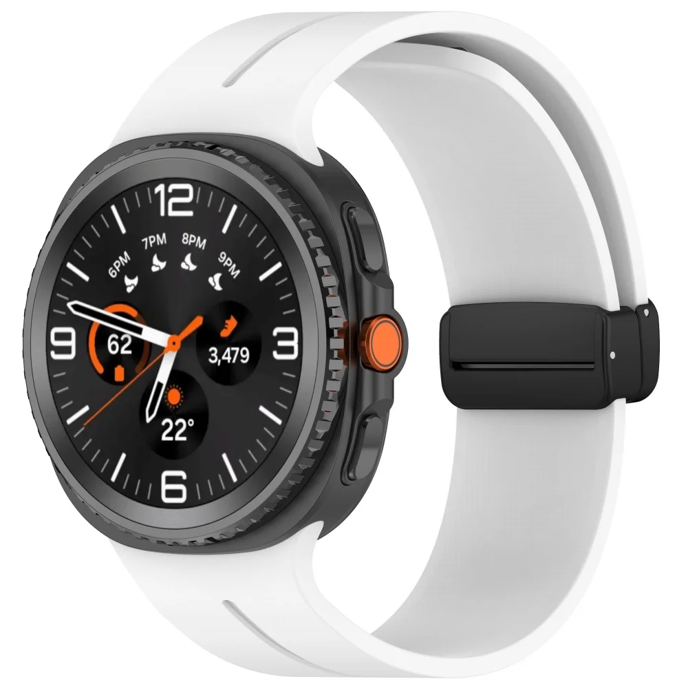 Magnetisches Silikonarmband für Samsung Galaxy Watch 9 8 44 mm 40 mm, Sportarmband für Samsung Watch 8 Classic 46 mm, Zubehör – Detail 2