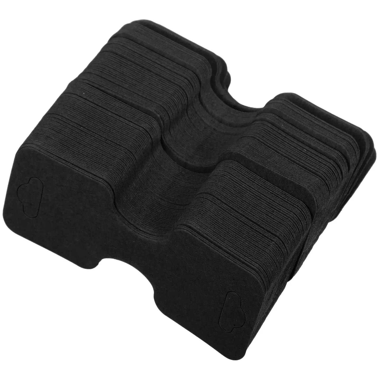 

100Pcs Necklace Display Cards Jewelry Display Hanging Tags Blank Foldable Cardstock Versatile User Friendly Jewelry Selling