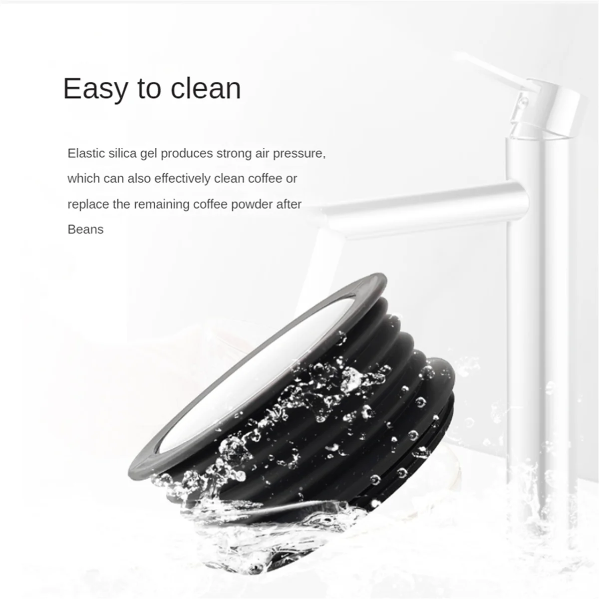 RIRI Moedor de grãos de café, funil de dose única para macarrão de fole de silicone Baratza, ferramenta de limpeza de pó soprador