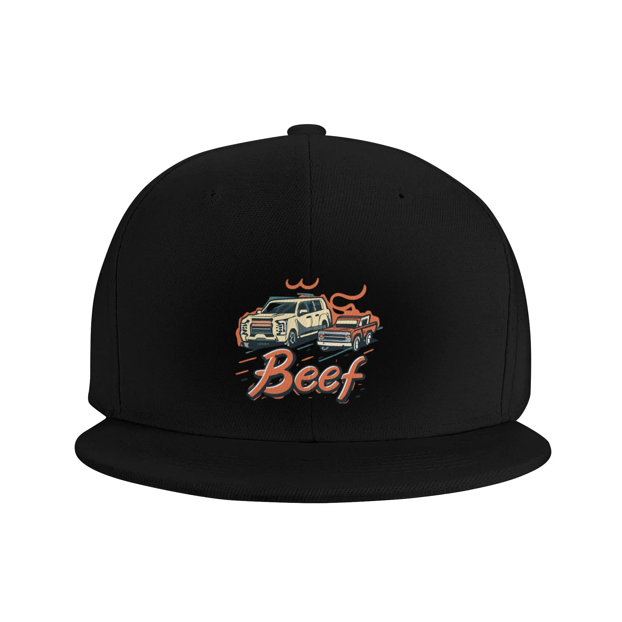 Fashion Beef TV Show Design Artwork Flat Brim Sun Hat  Holiday Travel Cap For Women
