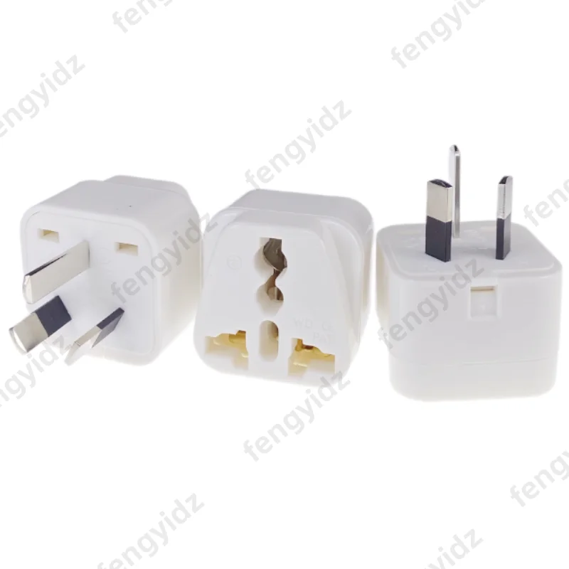 fengyidz 3PC Universal Travel Adapter US CA UK EU to AU Australia Plug Converter Electrical Socket Power Wall Charger 250V 2500W