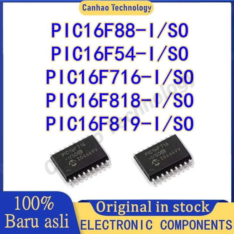 PIC16F54-I/SO PIC16F88 PIC16F716 PIC16F818 PIC16F819 PIC16F54 PIC16F PIC16 PIC IC MCU Chip SOP-18 in stock