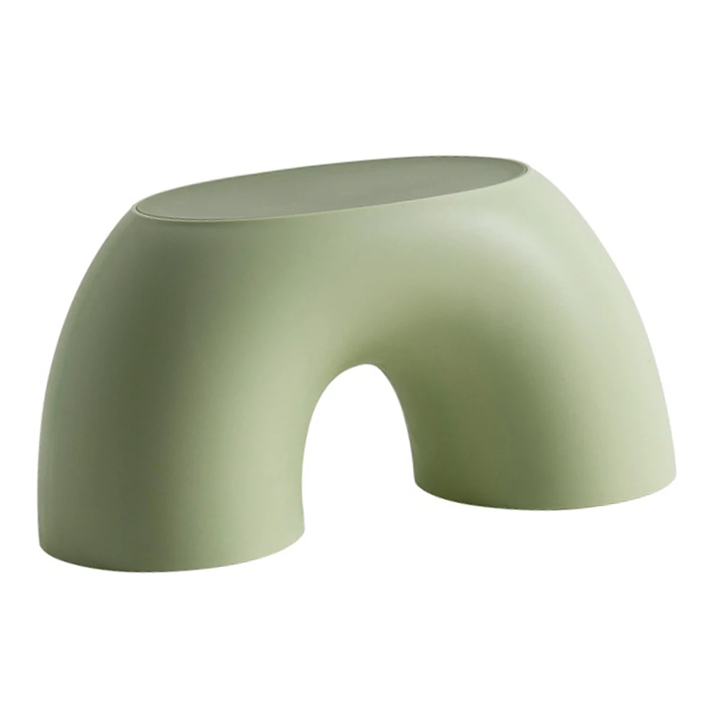 

Round Small Stool Non-Slip Low Step Stool For Kids Bathroom Kitchen Light Weight Green Pp Plastic Comfortable Children'S