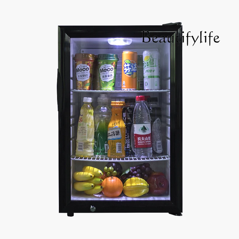 Refrigerated beverage display cabinet Commercial vertical glass single door fresh-keeping cabinet