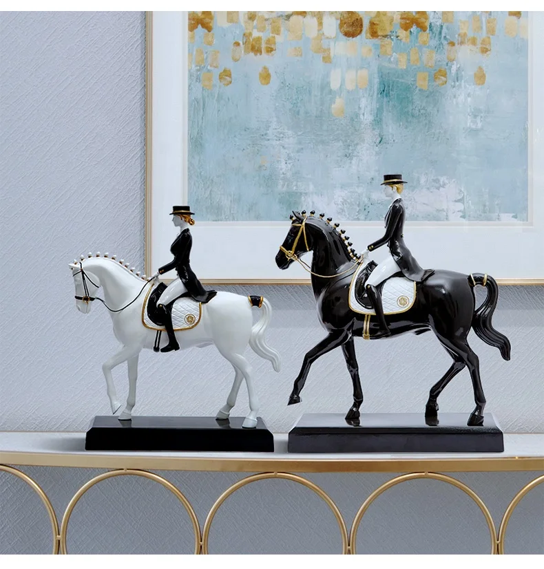 خلع الملابس الفروسية البريطانية ركوب شخصية غرفة المعيشة المنزلي دراسة الحصان زخرفة