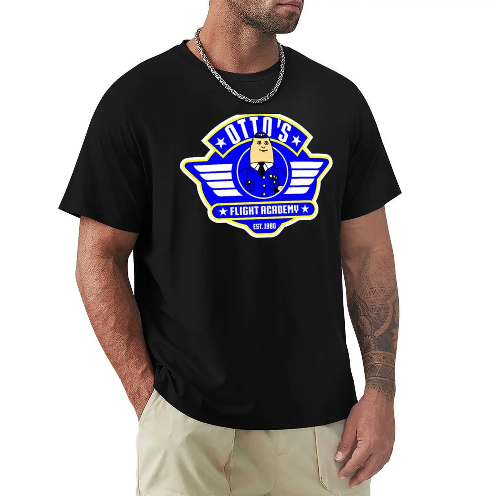 Otto's flight academy T-Shirt t shirt men 100% cotton luxury brand T-Shirt