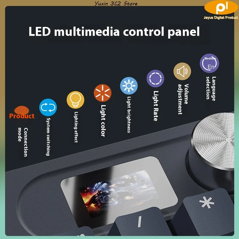 Imagem -04 - Teclado Mecânico Langtu sem Fio Bluetooth Gamer Office E-sports Game Rgb Hotswap 104key 2.4g Modo Triplo Llm104