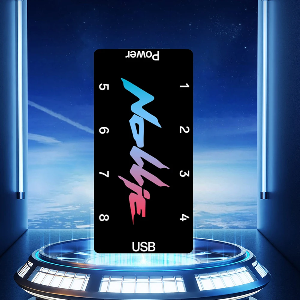 Kontroler HUB wentylatorów ARGB 5V 3-pin, obsługa SignalRGB OpenRGB, zasilanie SATA, 8/16-kanałowy rozszerzony interfejs płyty głównej.