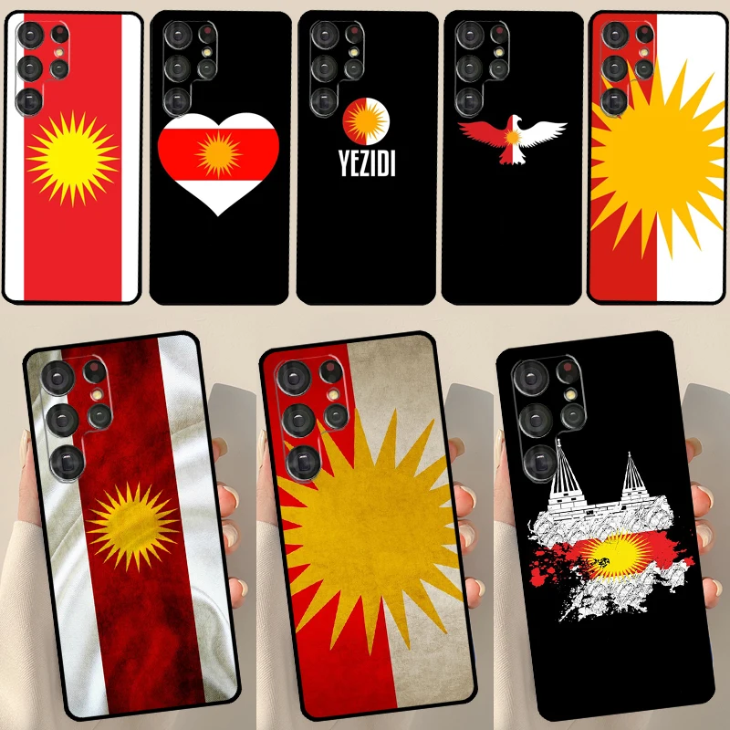 Yazidis Flag Case For Samsung Galaxy S23 S20 FE S21 FE S22 Ultra Note 20 S8 S9 S10 Note 10 Plus Back Cover