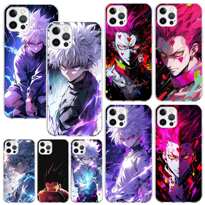 Hot Anime Hunter HXH Phone Case For Iphone 16 15 14 13 Pro Max 12 Mini 11 X Xr Xs 7 Plus 8 + Se 2020 Art Fundas Back Cover