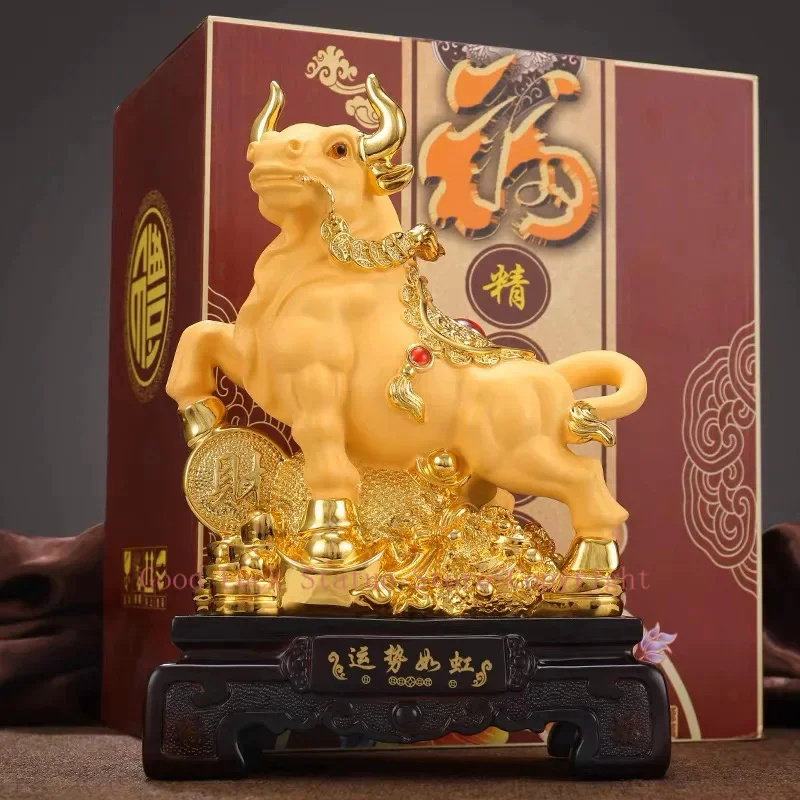 Good Omens – FENG SHUI FENG SHUI, 50% de réduction, porte-bonheur, taureau d'or, fortune, entreprise domestique, rue murale, bétail, succès, argent