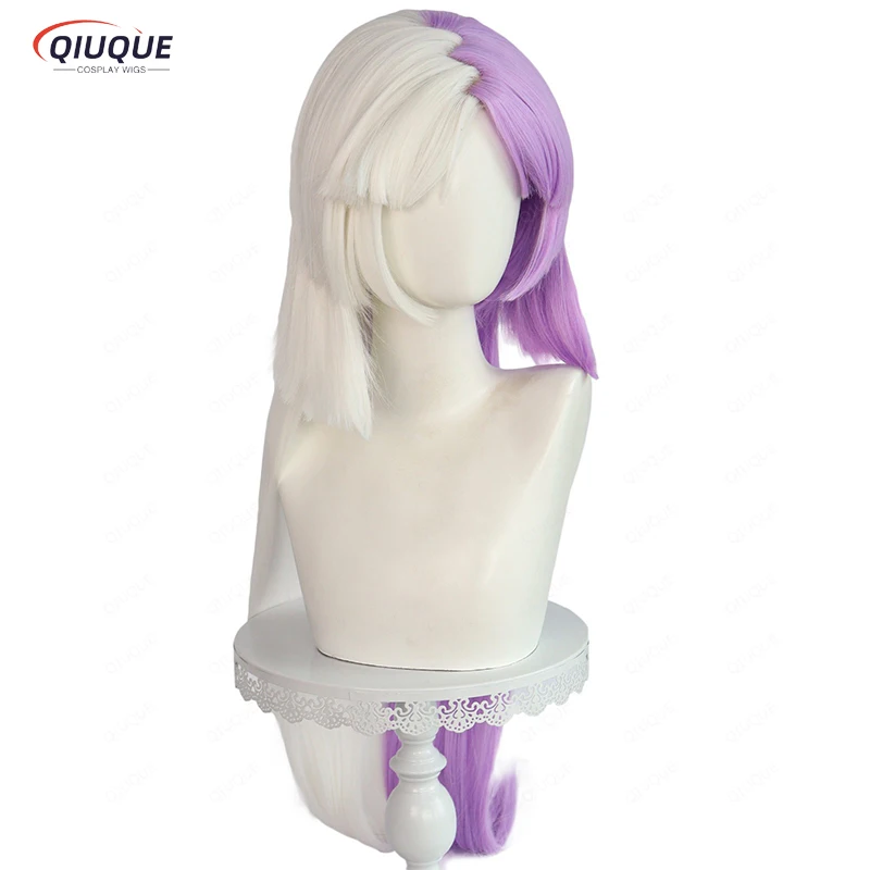 High Quality Anime Sigma Cosplay Wig 100cm Long With Bang Heat Resistant Synthetic Hair Role Play Wigs + Free Wig Cap