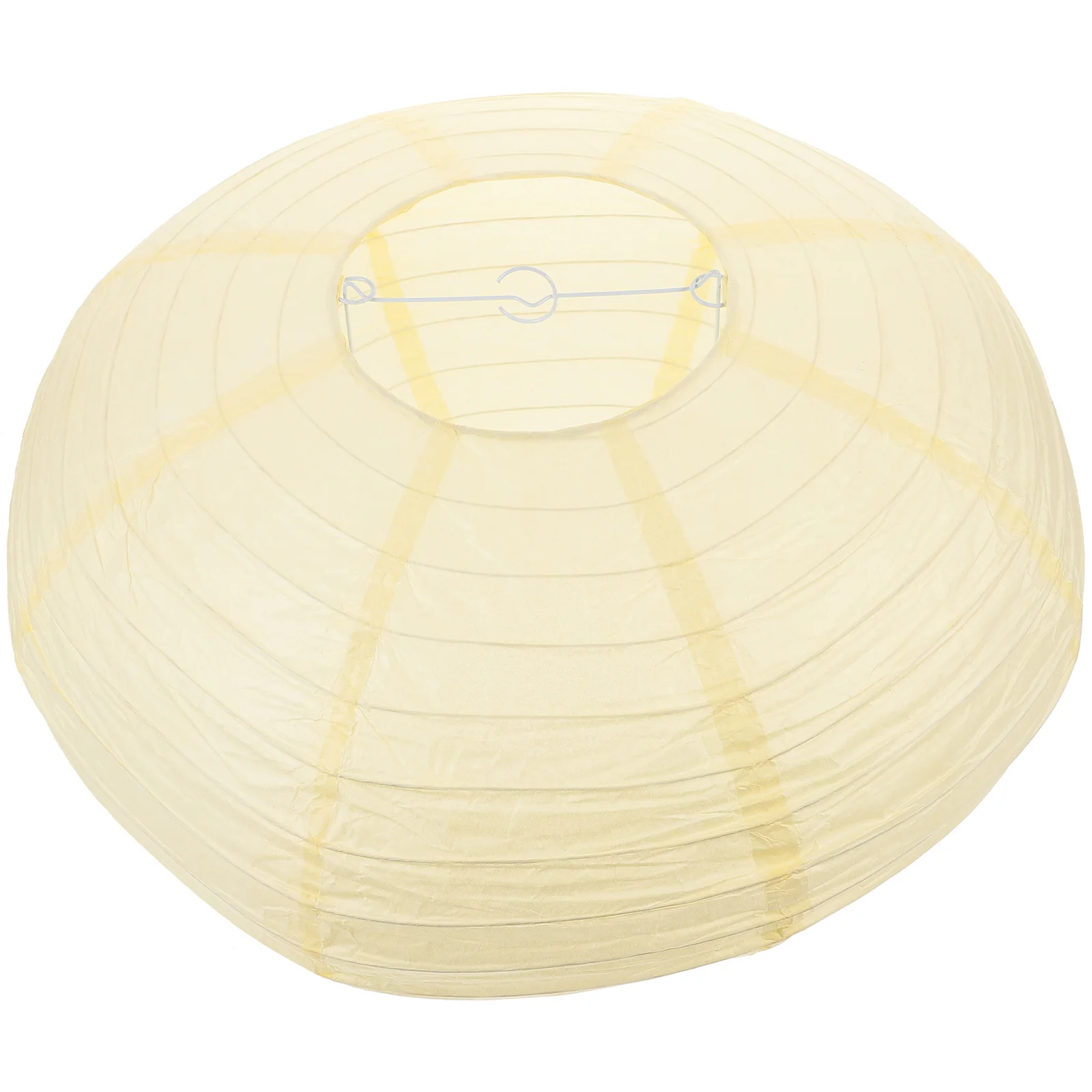 Abat-Jour Rond Ovale Couleur Riz, Pendentif, Style Chinois et Japonais, Lustre, 40cm