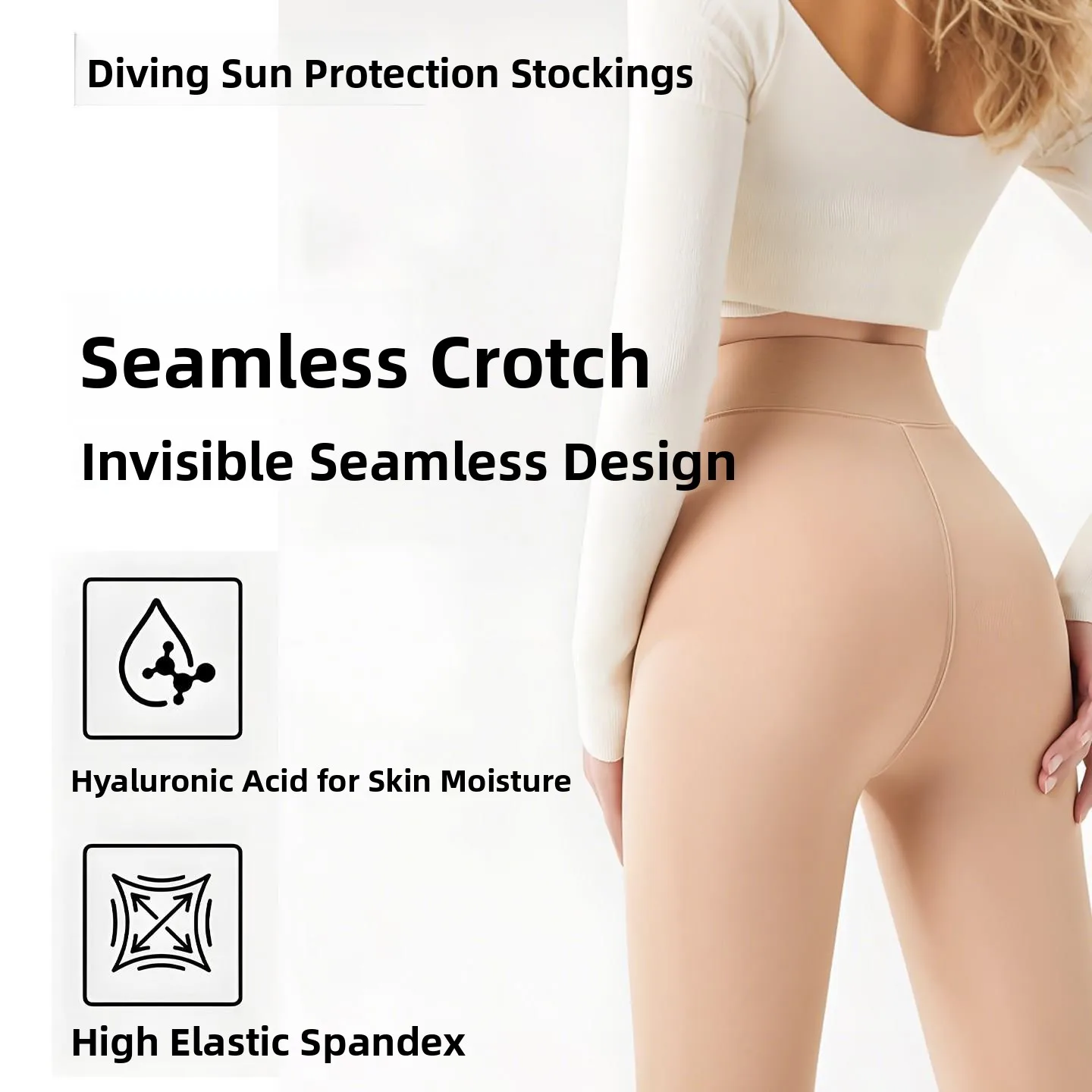 Dive Sun Protection Socks Women's Summer Swimming Stockings Wet Suit Jellyfish Suit Flesh Color Swim Socks Snorkeling Anti-sc...