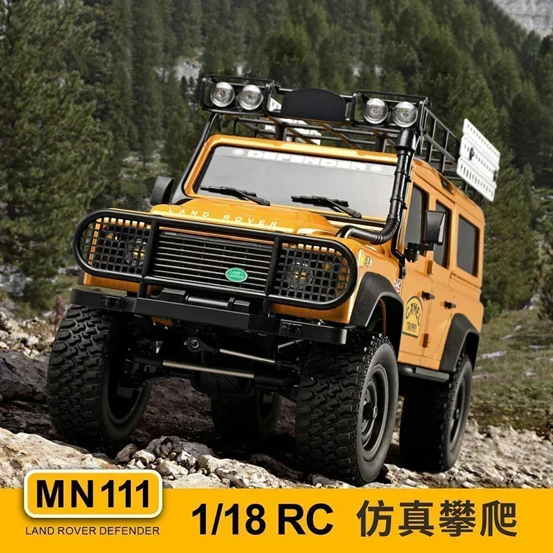 Rc Car Mn111 D90 D110 Kit Version 1/18 4wd Climbing Car Toys 180 Motor Led Light Portal Axle Aluminum Body-Shell Remote Control