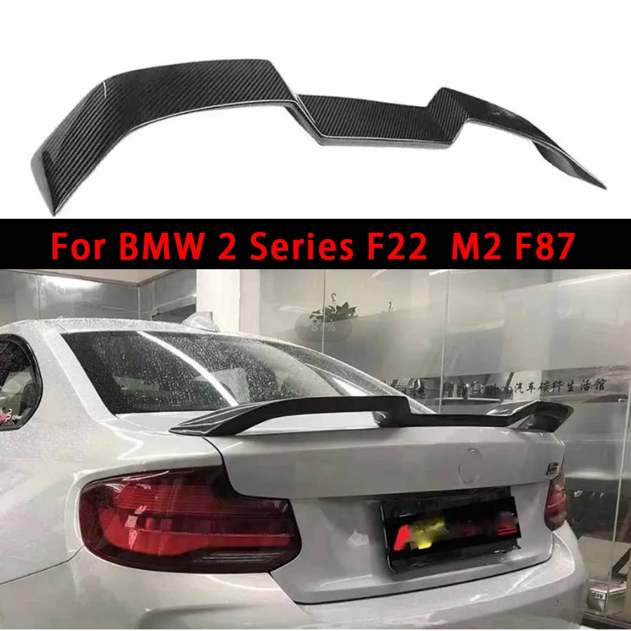 For BMW 2 Series M2 F87 F22 Carbon Fiber Tail fins Rear Spoiler Duckbill Car Wing Retrofit the rear wing Car Accessories