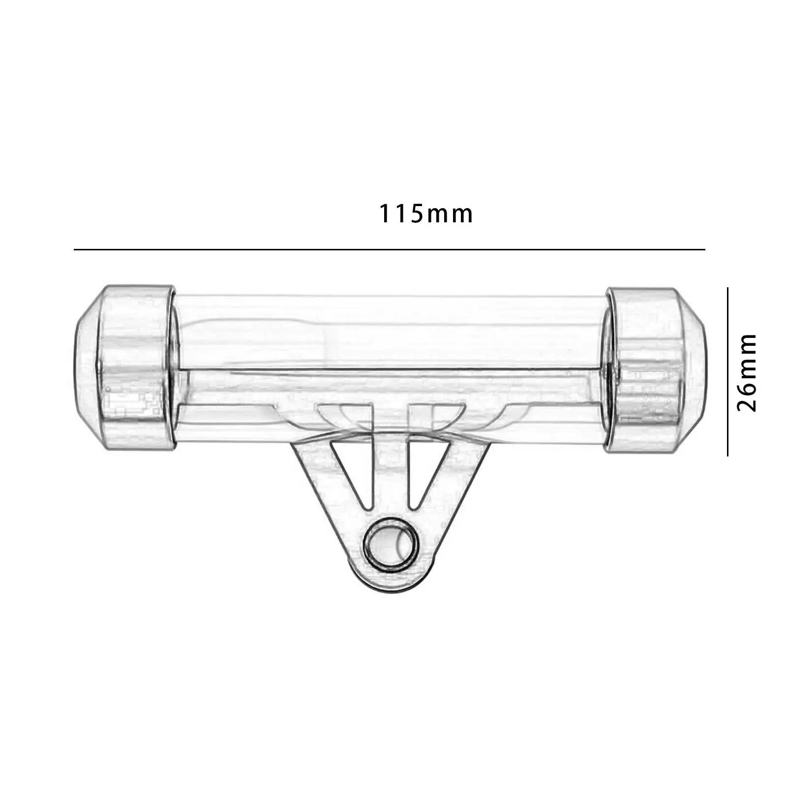 

Motorcycle Tax Tube Frame Waterproof Length 11.5cm Cylindrical Holder Motorbike