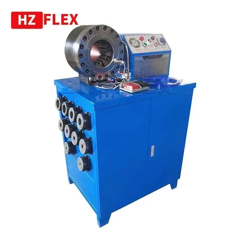 hot-selling hydraulic hose crimper/crimping machine for 2 inch hydraulic hoses plus manual hose peeling machine