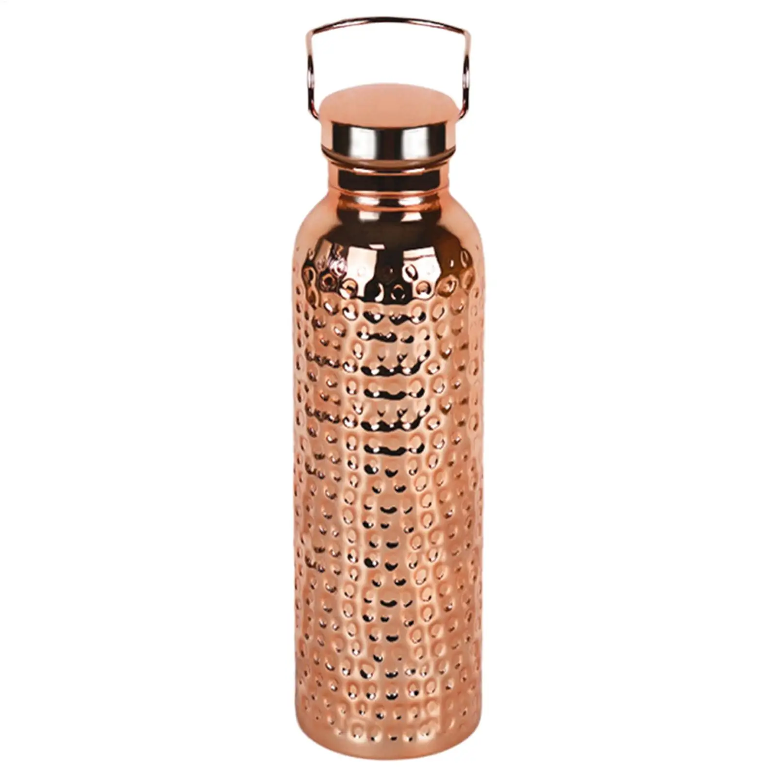 800ML Copper Water Bottle​ One-Click Open Lid​ Thermal Insulation ​Leakproof Sports Water Bottle Portable Drinkware For Camping
