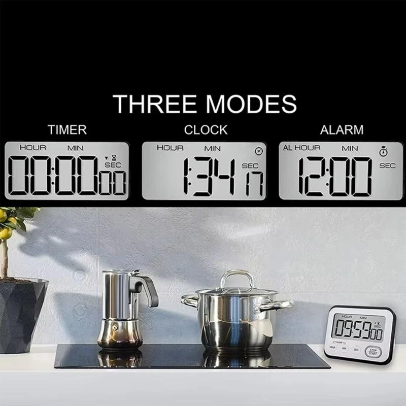Count Up/Down Timer Digital Timer Stopwatch for Classroom Home Table Timer Timer LCD Display Cooking Timer