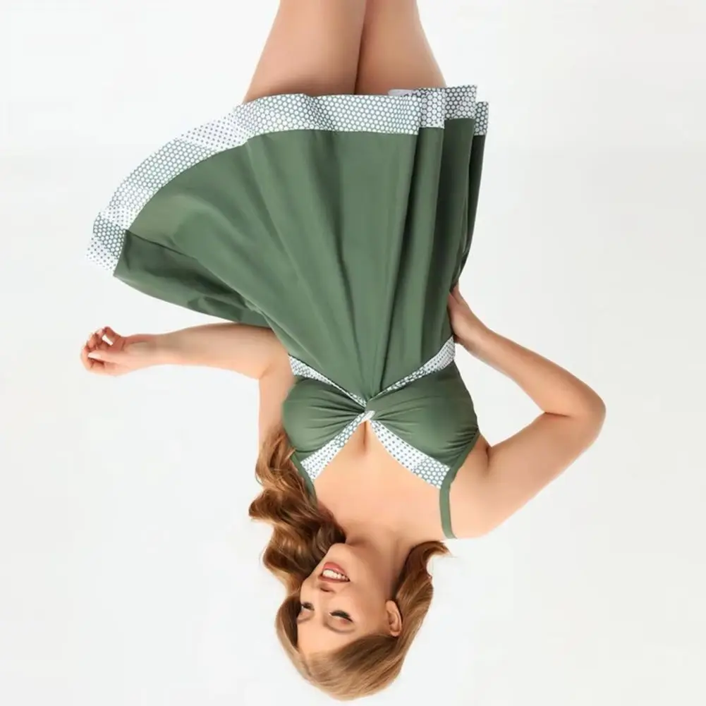 

Женский купальник большого размера, комплект 2025, кружевная отделка, струящийся подол, бикини, топ, плавки, комплект, разделенный дизайн, купальный костюм, пляжная одежда