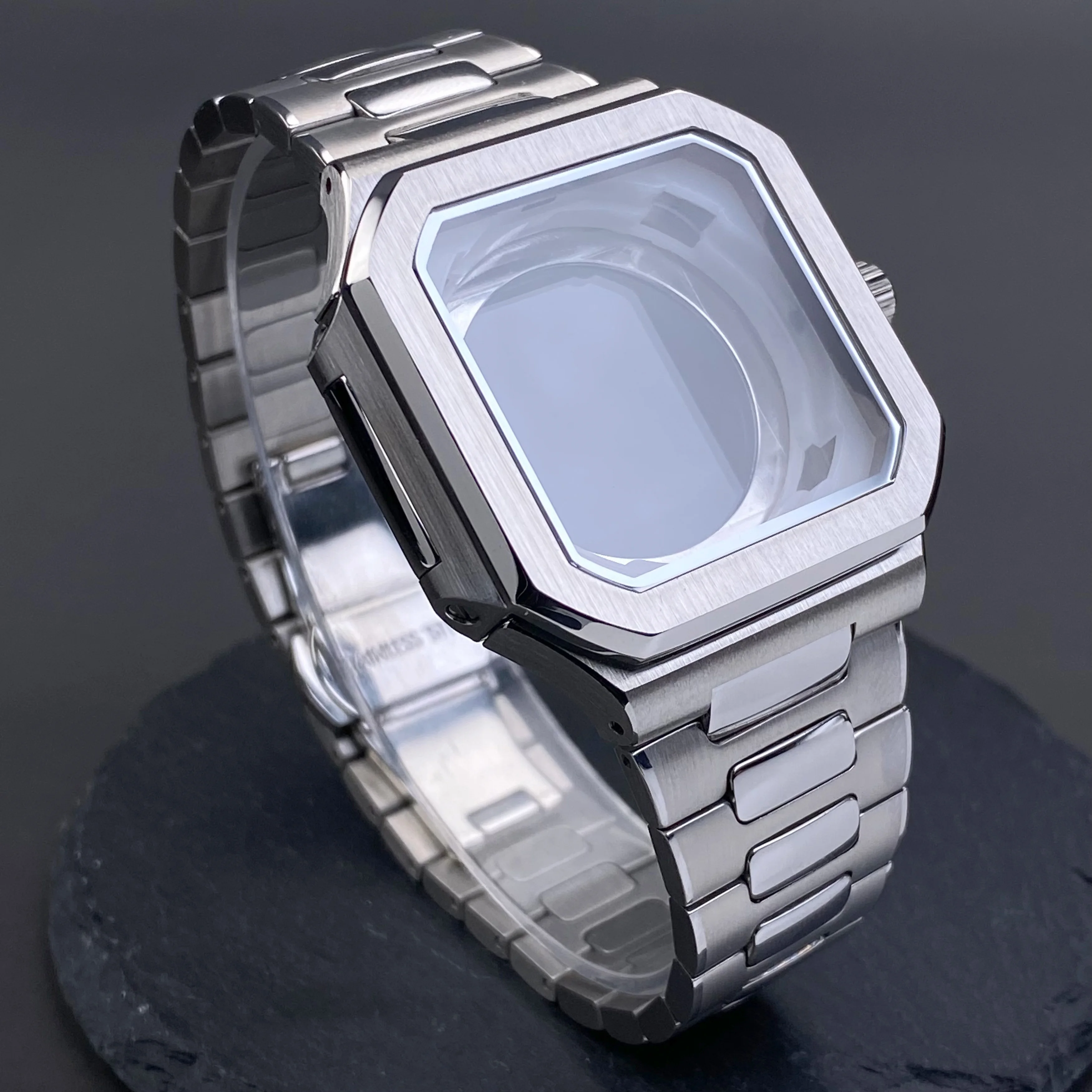 NH35 37,5 mm nastro 361L cassa quadrata in acciaio inossidabile per parti PP CUBITUS sostituzione adatta NH35 NH36 NH70 accessori movimento