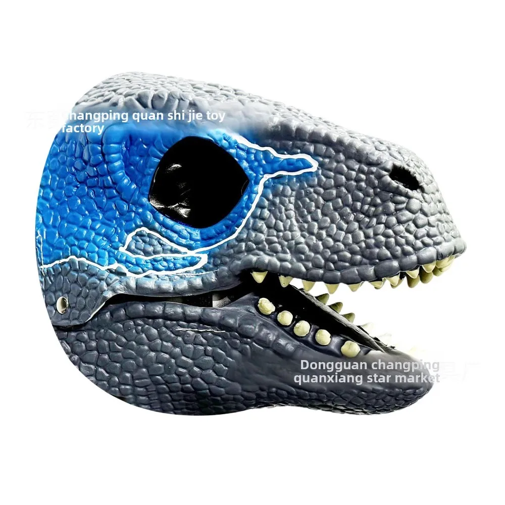 

Маска динозавра с активацией движения на Хэллоуин и движущимся ртом для детей и взрослых, прочный головной убор T Rex для костюмированной вечеринки и игр