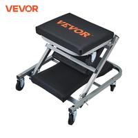 VEVOR Z-Creeper Seat 2 in 1 Rolling Folding Car Creeper/StoolLow Profile Creeper with 6 pcs Wheels for Garage, Shop Auto Repair 