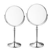 Double Sided Makeup Mirror,360 Degree Rotation Mirror,Birthday Gift Round Stand