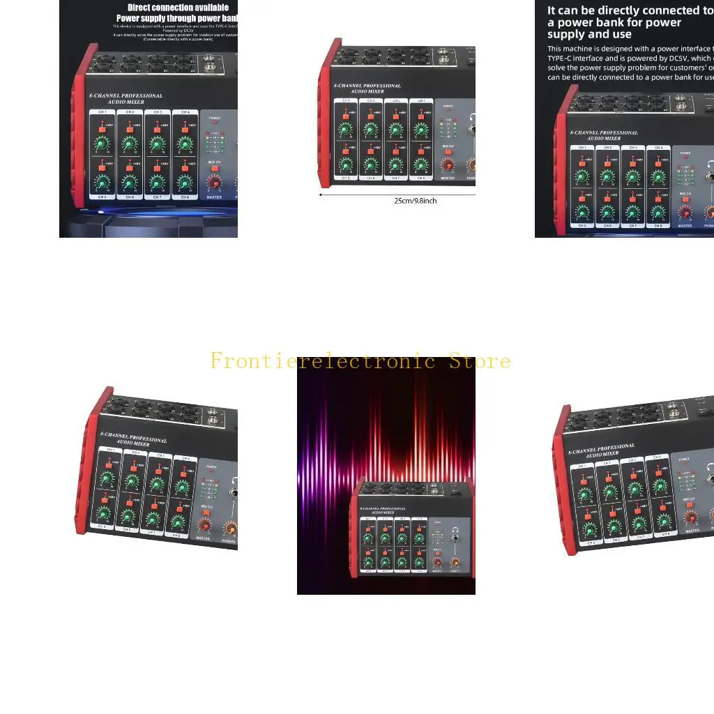 

Плата суммирования звука G8DB Tall Execution с 8 входами для дорожных студийных приложений