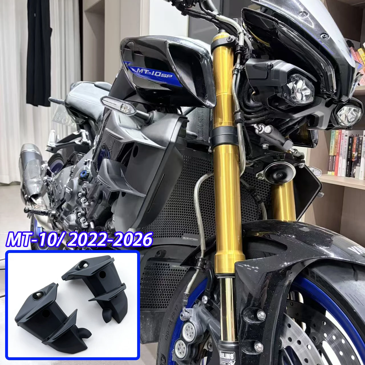 

For Yamaha MT-10 MT10 2022-2026 Side Winglets Aerodynamic Fixed Wing Motorcycle Spoiler Fairing