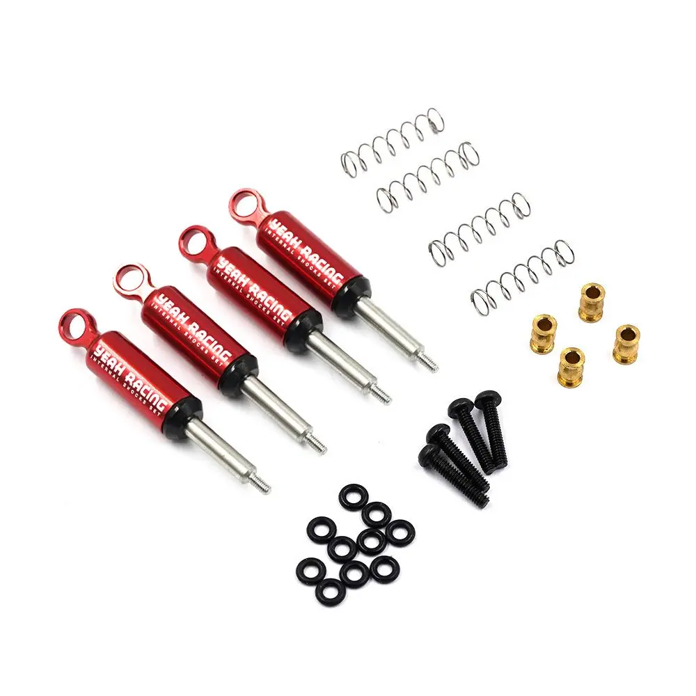 Yeah Racing Aluminum Internal Shocks Set For Kyosho Mini-Z 4x4 MX-01 KYMX-012RD