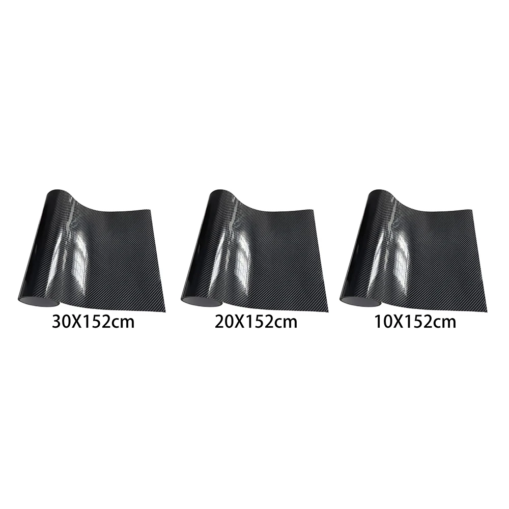 152*10/20/30cm High Glossy 6D Carbon Fiber Vinyl Wrap Film Waterproof Car Stickers on The Hood Adhesive Vinyl Auto Motorcycle